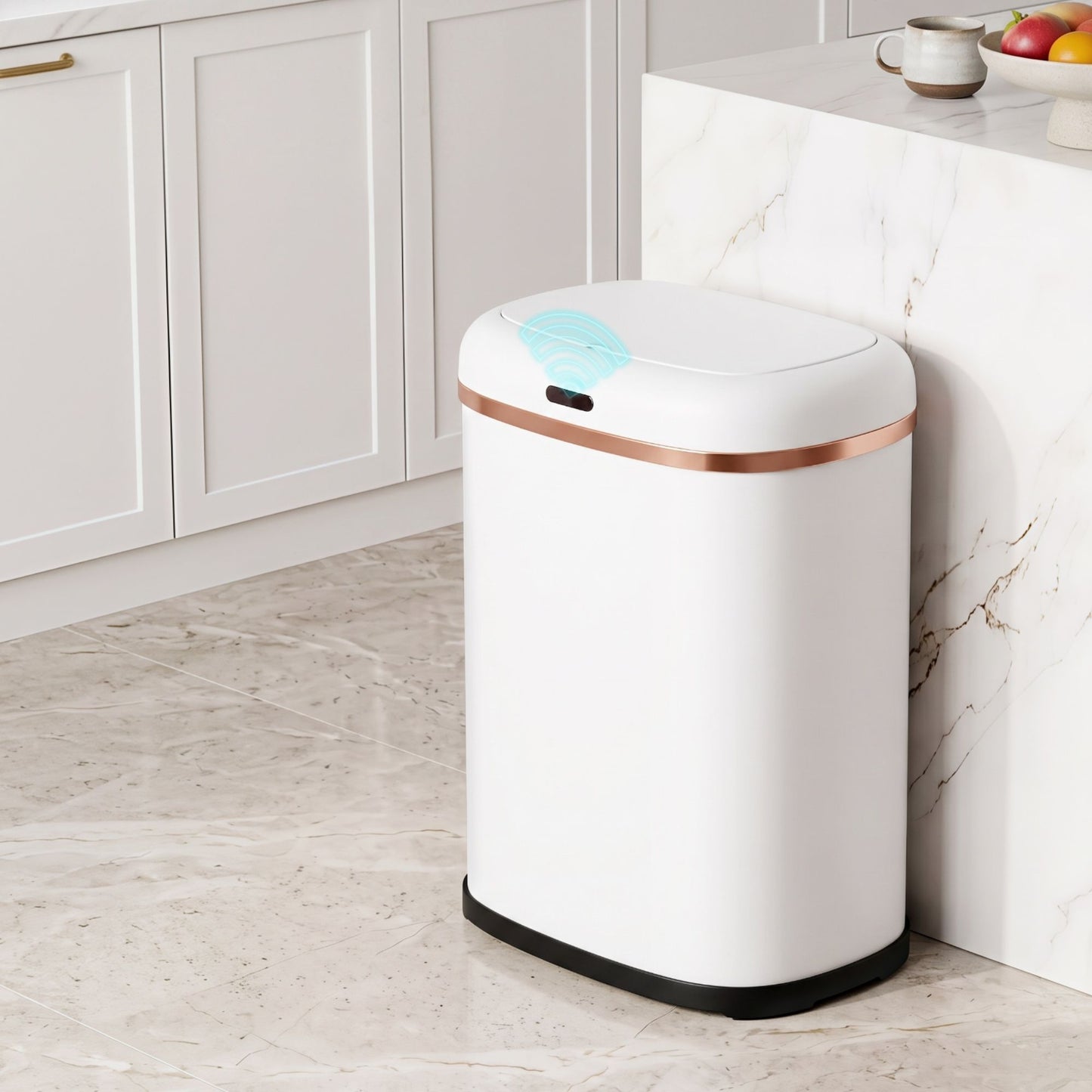Devanti 38L Motion Sensor Bin Rubbish Automatic White
