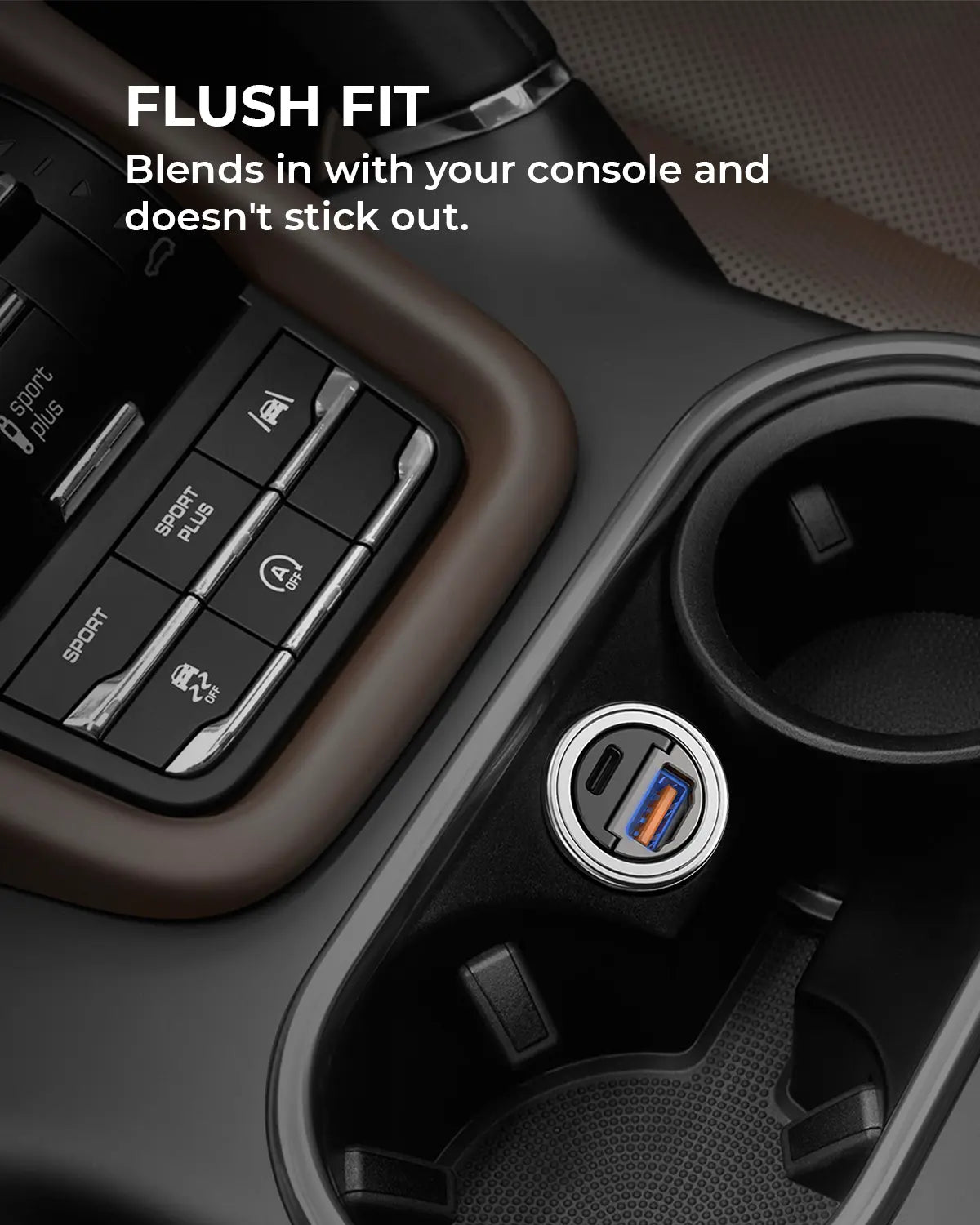 AUKEY Nano 30W Dual-Port USB-C + USB-A Fast Car Charger – CC-A3