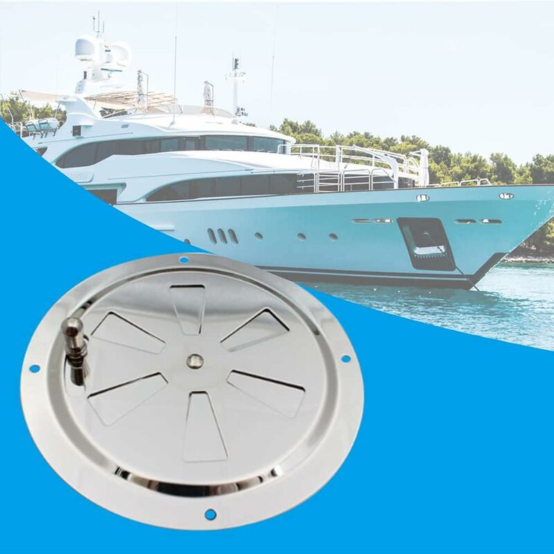 ROund Ventilation Grille, Adjustable Air Vent Stainless Steel Air Vent Air Inlet And Exhaust 125Mm