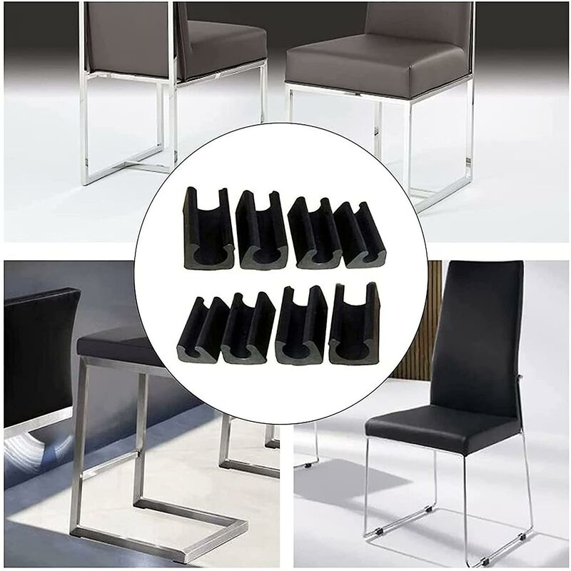 32 pcs Chair Leg Caps Tube End Caps Pads Furniture Floor Protectors U Shape Plastic Chair Leg Caps,Chair Leg Caps