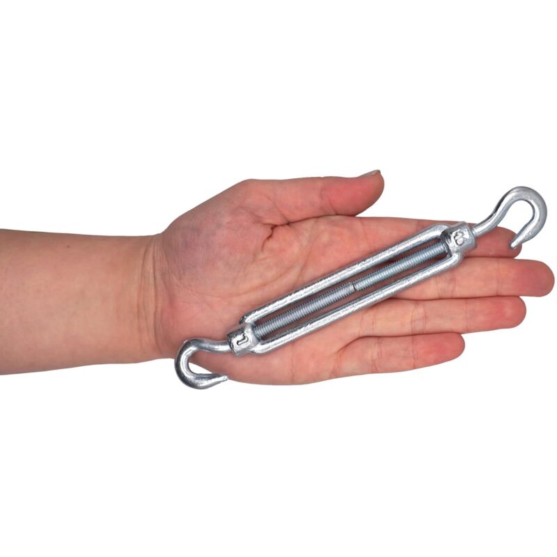 4 pcs M6 Adjustable Cable Turnbuckle With Hook And Loop - Cable Tension (4 pcs, M6)