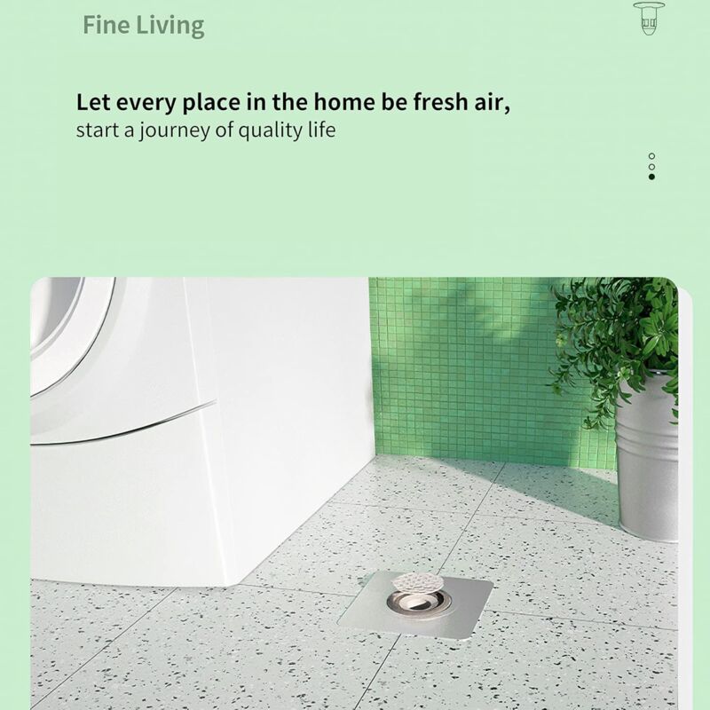 Ersandy Shower Sink Drain Check Valve - Channel Core - Odor Proof - Bathroom Pipe Check Valve - Floor Drain Seal