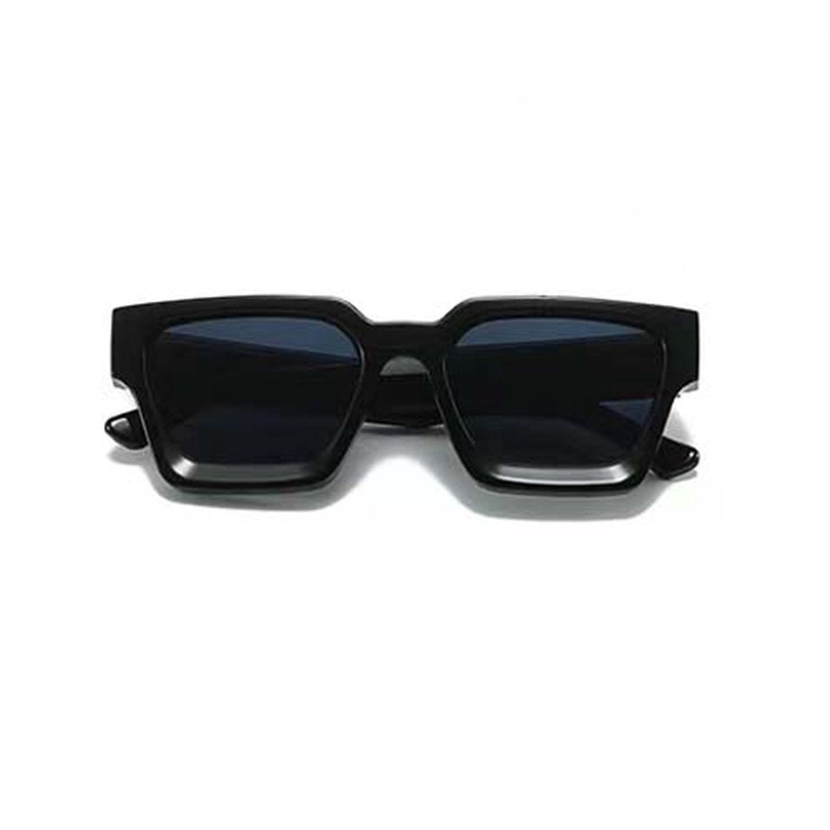 Lunettes de soleil carrées - Lunettes de soleil pour femmes - Lunettes Festival - Lunettes Rave - Lunettes - Monture épaisse - Black