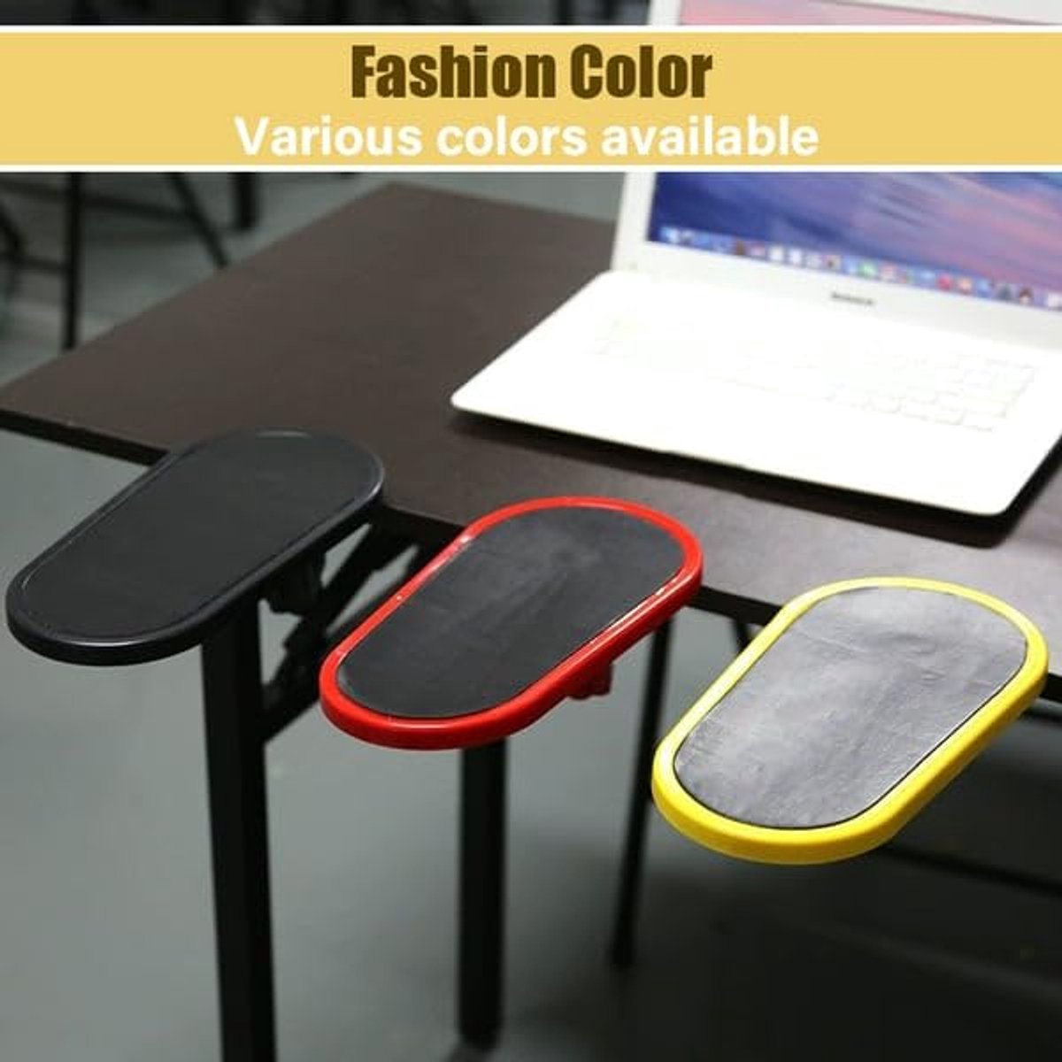 Ergonomic desk with armrests - Wrist rest - Adjustable wrist rest for computer and laptop - Comfortable and universal - Shoulder and wrist relief - For home and office - Red