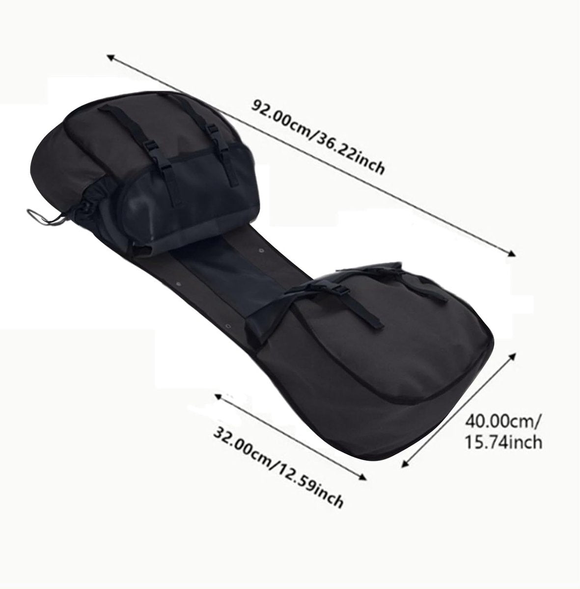 Bicycle pannier - Motorcycle tool bag - Waterproof motorcycle storage - Waterproof rear rack - Large capacity rigid pannier - Ideal for cycling and adventure travel - 107 x 17 cm