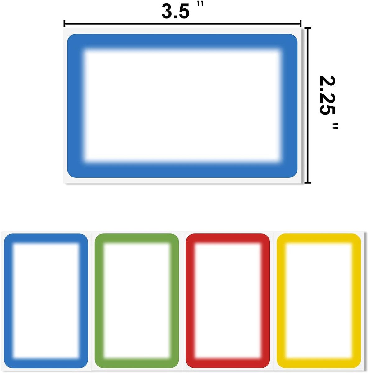 Self-adhesive name labels - Freezer stickers - Moving stickers - Waterproof - Self-adhesive labels - For office, school, gifts, kitchen, bottles, files - 300 pieces - Multi