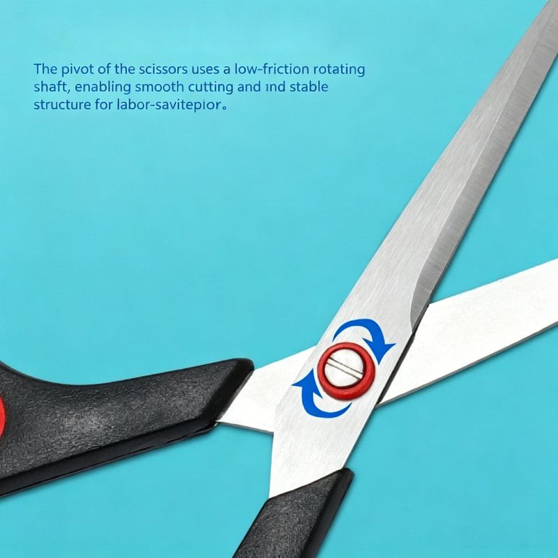 Stainless Steel Kitchen & Office Scissors with Soft Grip Handle, Sharp Multipurpose Craft Shears, Black and Red
