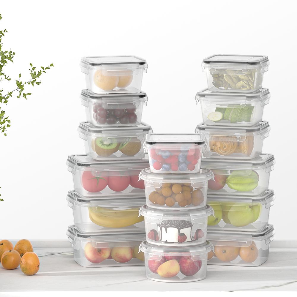 16-Piece Cereal Dispenser and Food Storage Container Set