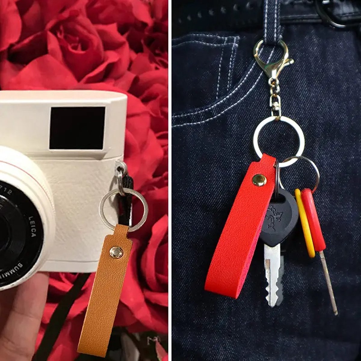 Keychain | Key Holder | PU Leather Keychain | Universal | Mint Green