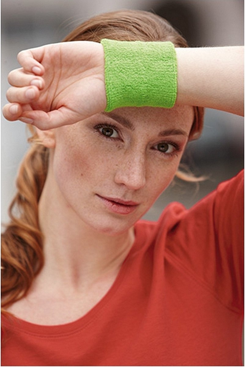 Light blue sweatband for the wrist