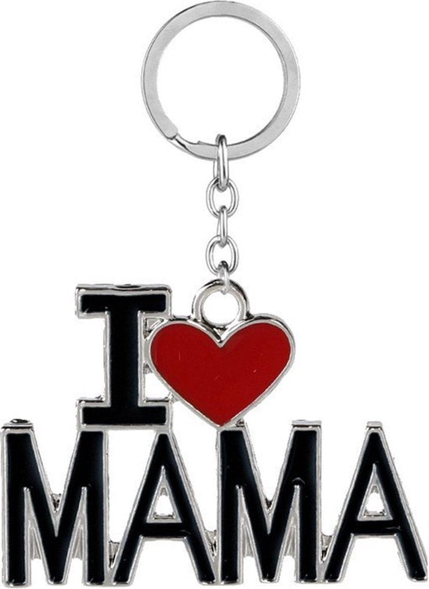 Keychain I Love Mom I Mother's Day Gift I Keychain Mom I Key Holder I Gift I Silver