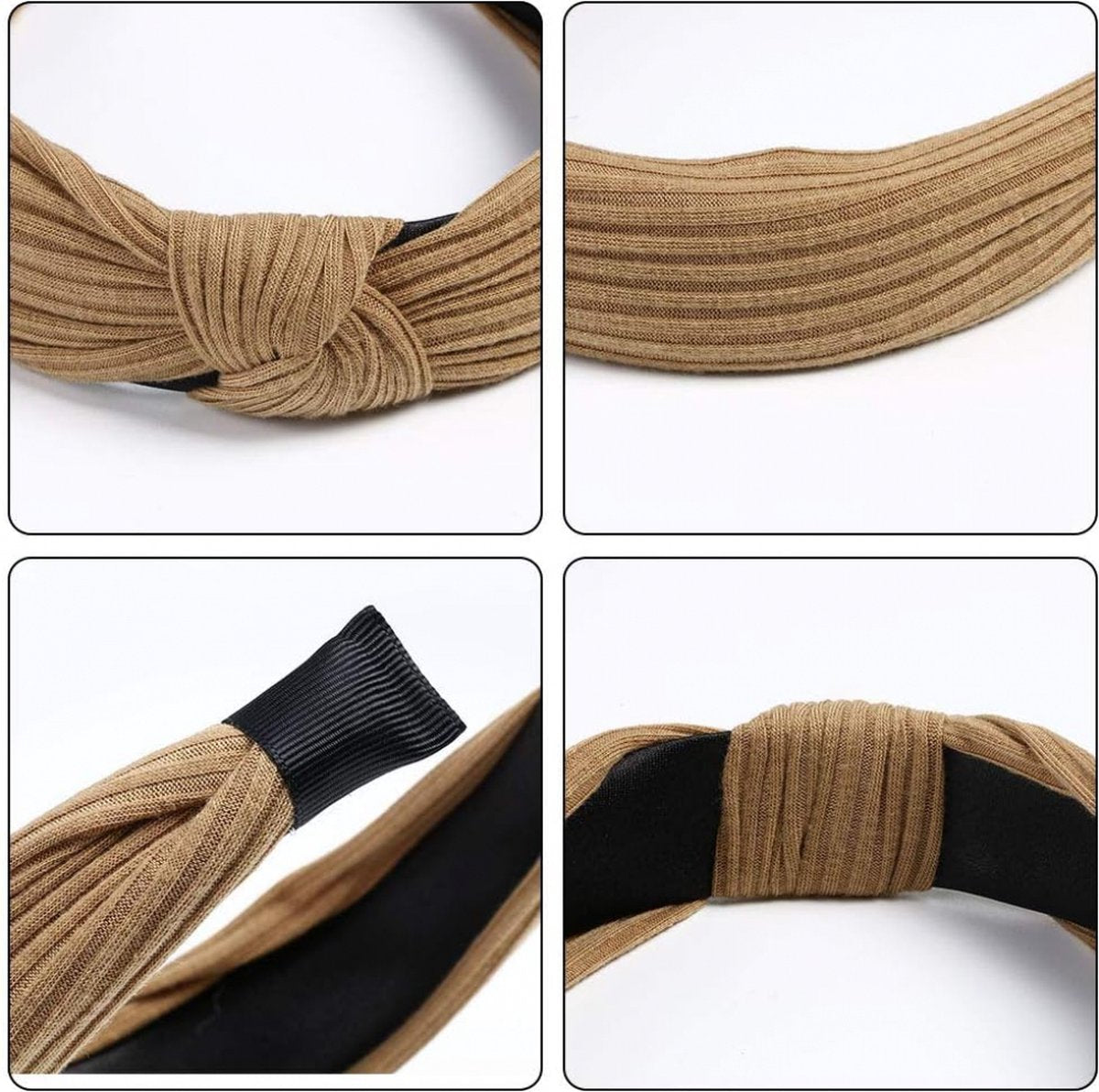 Women's Headbands - Set of 6 Pieces - Headband - Knot Cross Knitted Headbands - Adult Headbands - Sports Yoga Headbands - Mixed 6 Colors - Elastic - Lightweight - Women - Girls - Athletic - Gym - Dance - Yoga - Hair Accessories