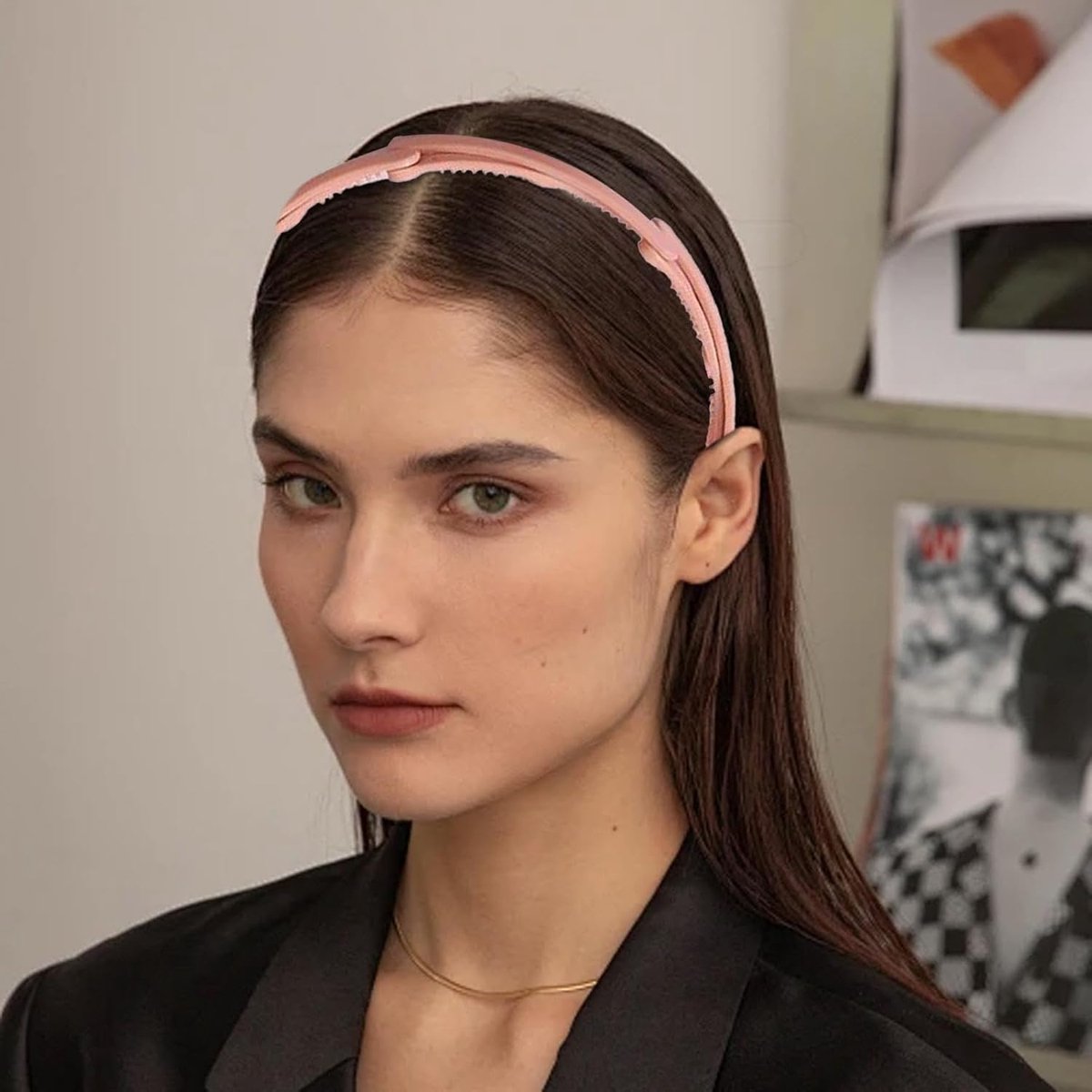 Headband - Tiara - Foldable and Scalable - Women's Headbands - Foldable Tiara - Foldable Headband - Pink - Women - Teens - Girls - Lightweight - Running - Athletic - Gym - Dance - Yoga - Hair Accessories