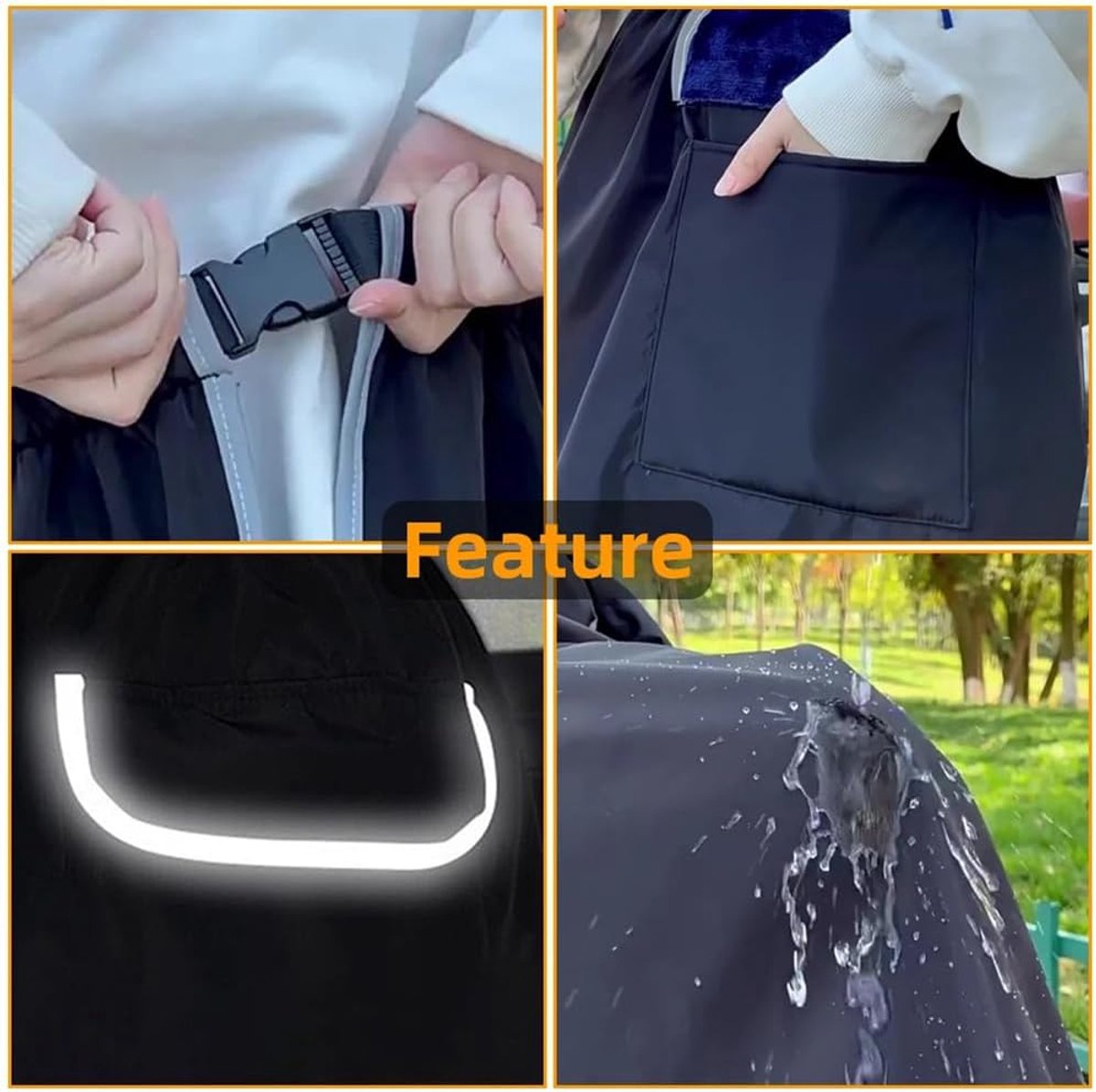 Scooter Leg Cover - Scooter Leg Cover - Leg Covers - Universal Leg Cover - Leg Warmer - Mobility Scooter Leg Cover - Scooter Blanket - Scooter Leg Cover - Winter Leg Protectors for Motorcycles - Windproof Leg Protector - for Motorcycle, Scooter - 130*90 c