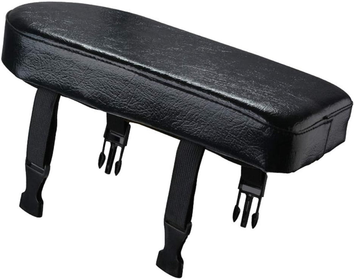 Rear bicycle cushion - with a pair of bicycle pedals - black PU rear saddle - mountain bike back cushion - wide soft cushion - comfortable bicycle cushion - bicycle accessory - for school, sports, trail riding - 30*15*3.5 cm - black