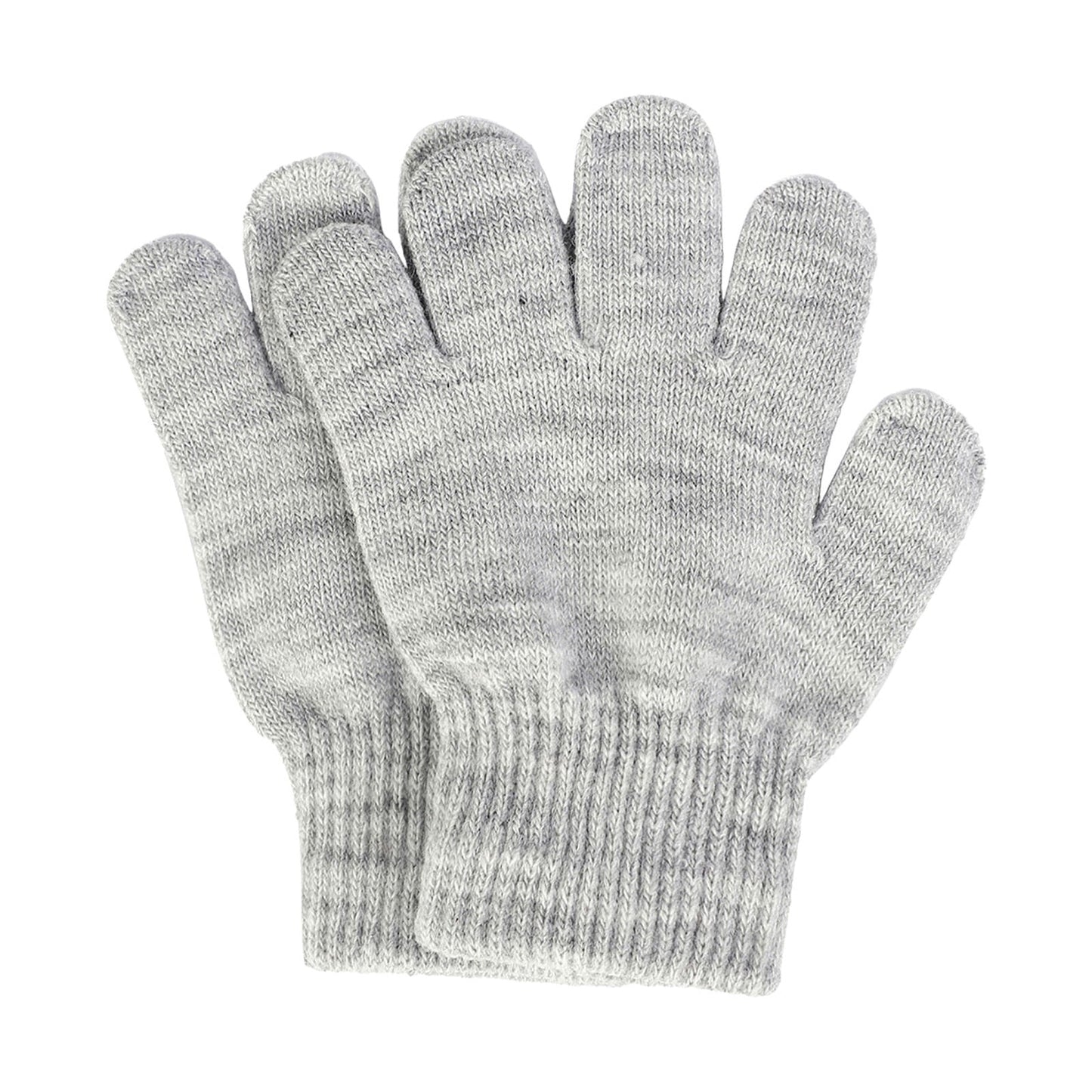 GXWEA Gloves For Kids Toddler Skis Kids Gloves Winter Gloves Thick Gloves Stretchy Warm Gloves Boys Girls 6-24 Months 5-12 years AHA3 kids snow gloves Grey
