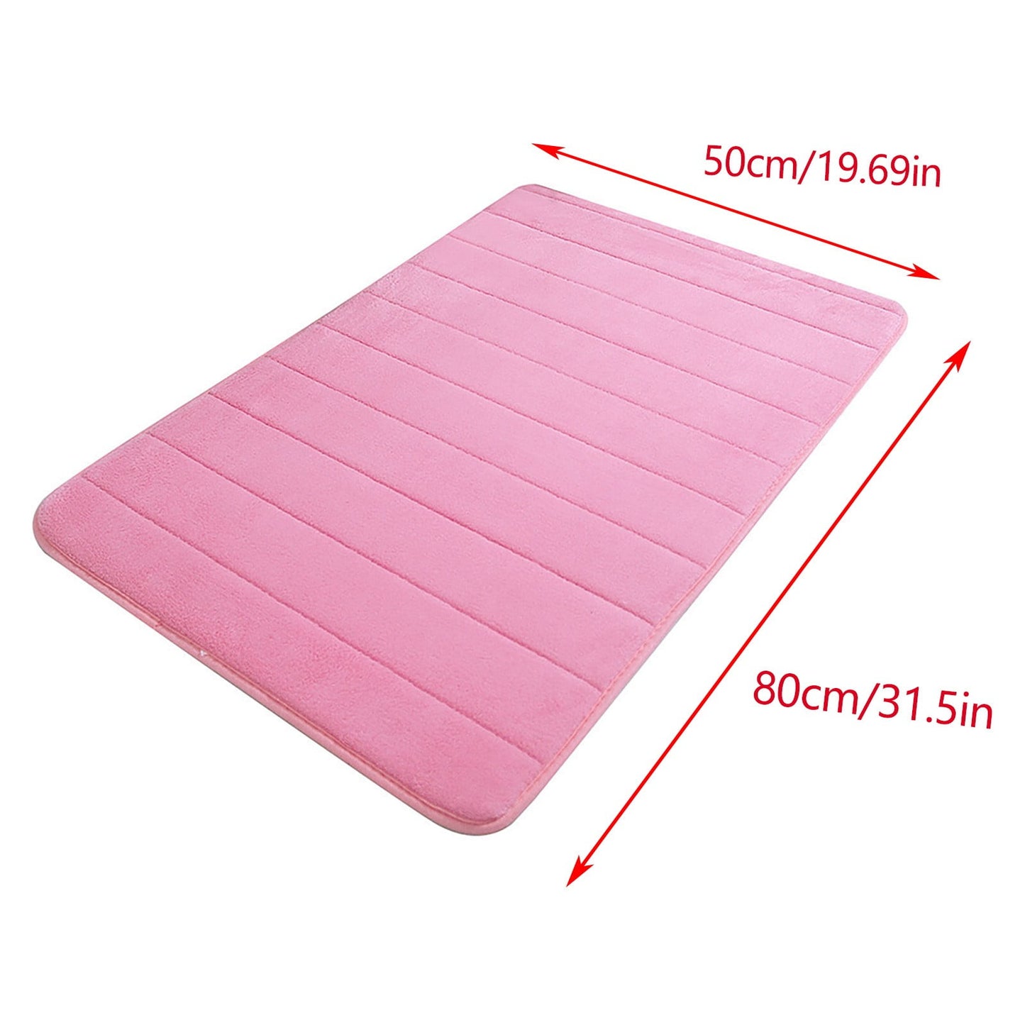 Tyidzon Soft Absorbent Bath Mat Non Slip Bathroom Rugs Quick Dry Washable Bathroom Rug for Home Bathroom Entrance Shower Floor 20 x 32 Inch Pink