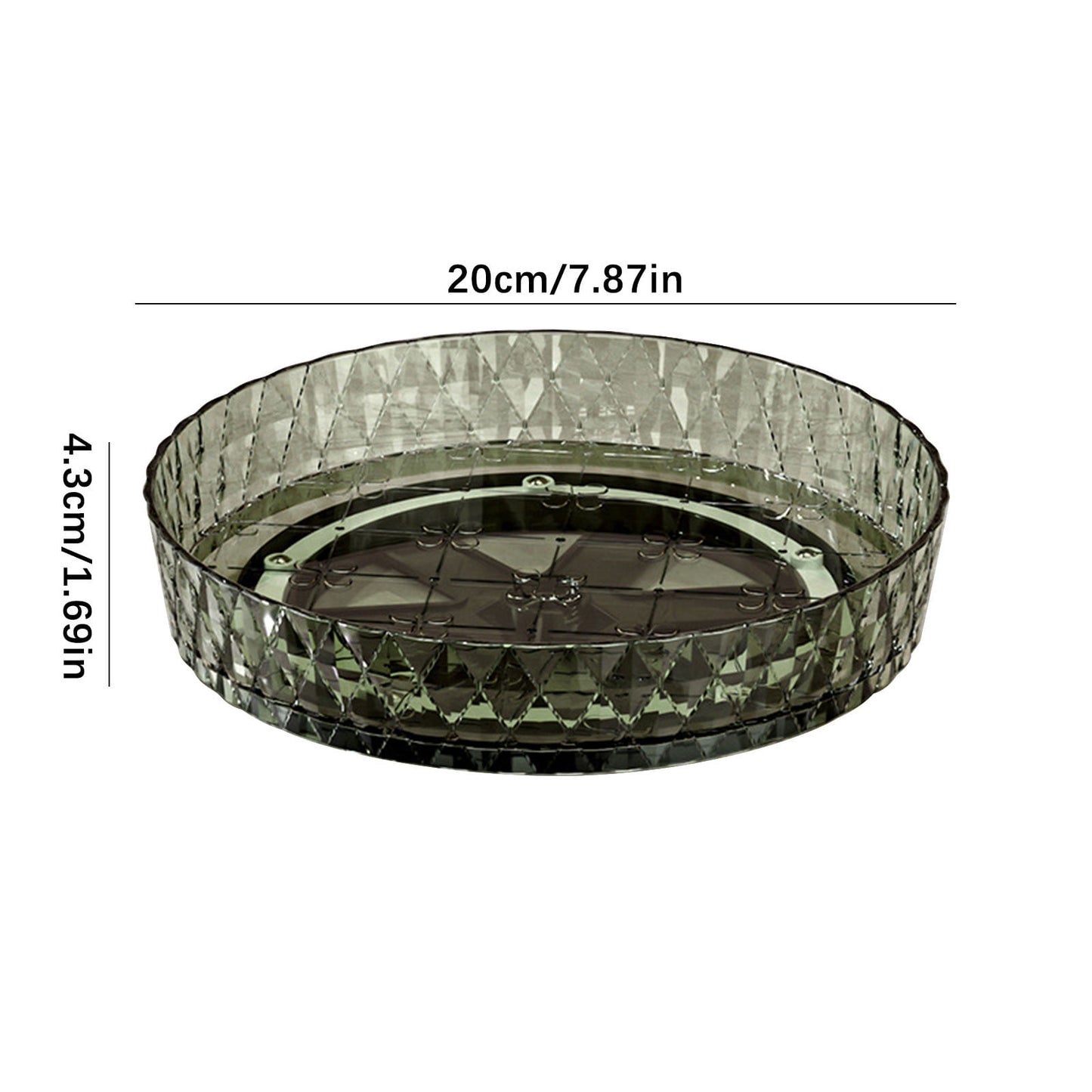 Xuniizn Multipurpose Lazy Susan Organizer - 360 Rotating Spice Rack Turntable for Kitchen Cabinet Storage & Table Top Display Green