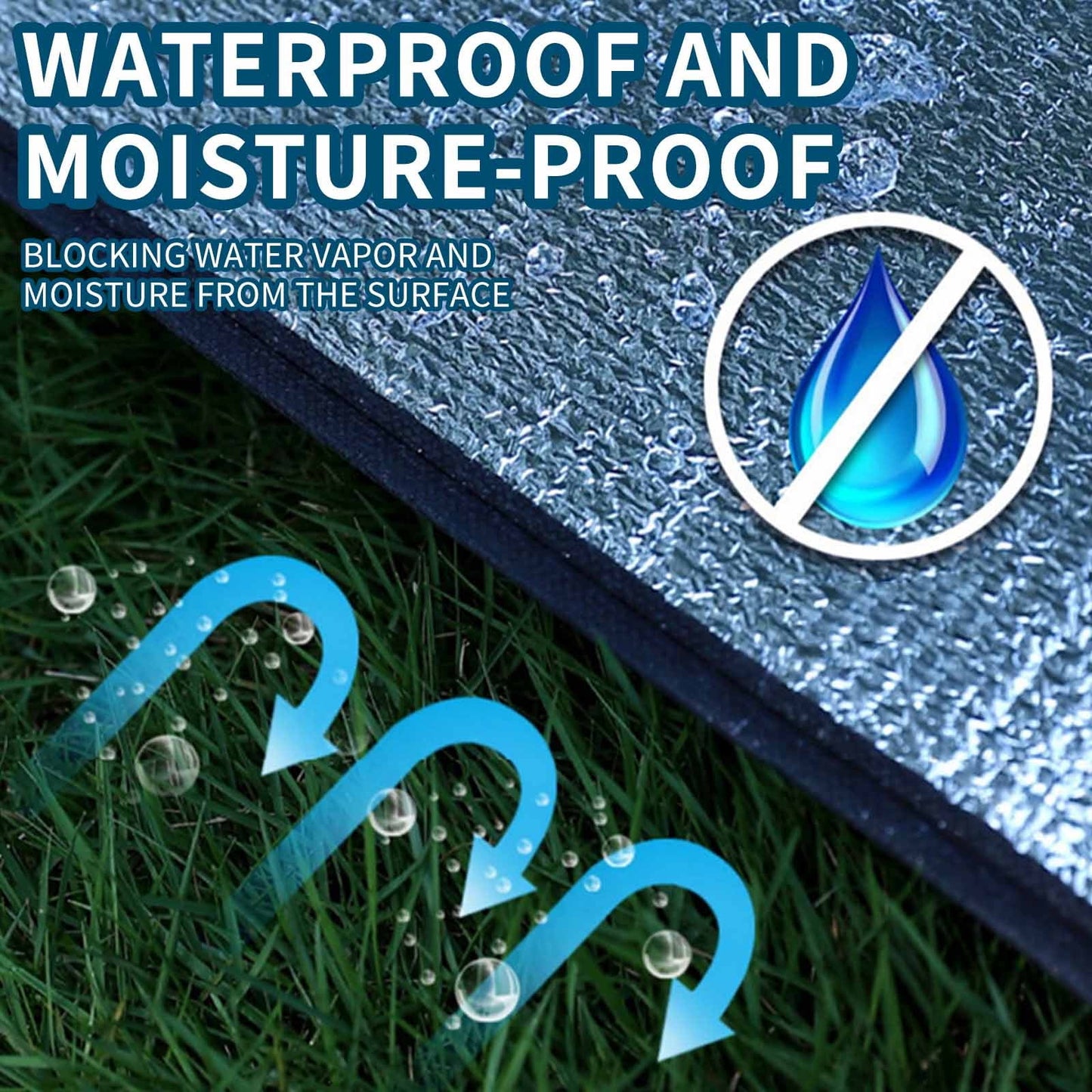 PALIFEUR Camping Mat Foam Foil Blanket for Camping Foam Pad Insulating Foil Mat Sleeping Tent Pad Thermal Mattress Mat Pad Waterproof Aluminum Camping mat Reflecting Heat as show