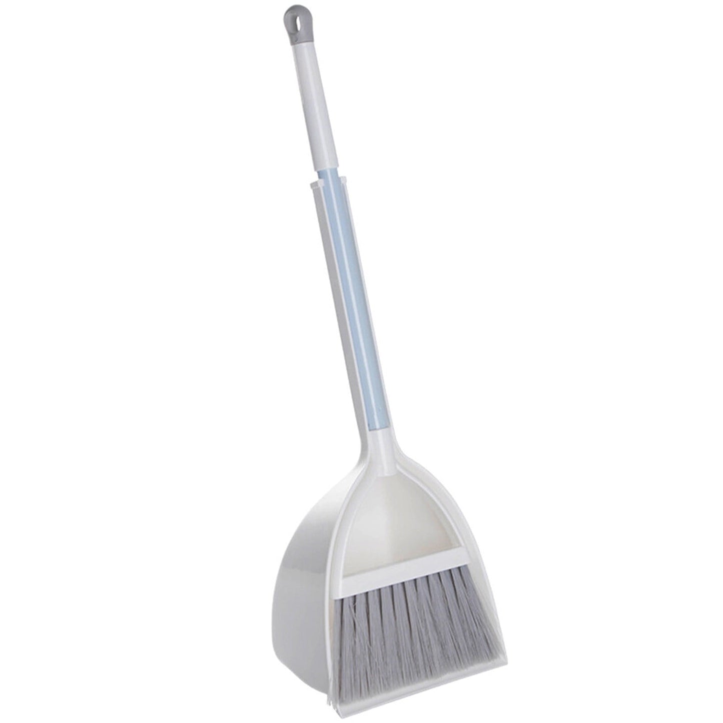 JWDX Cleaning Brush Clearance, Small and Dustpan Set Broomstick and Dust Pan Combo for Home Kitchen Room Kids Housework Cleaning Craft (White) As shown