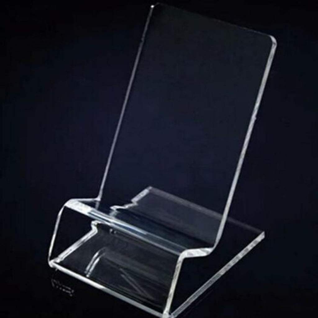 Eguiwyn Mobile phone holder Mobile Holder Phone Stand Acrylic Display Rack Bracket Transparent Clear Mount Kitchen,Dining & Bar Rack Clear