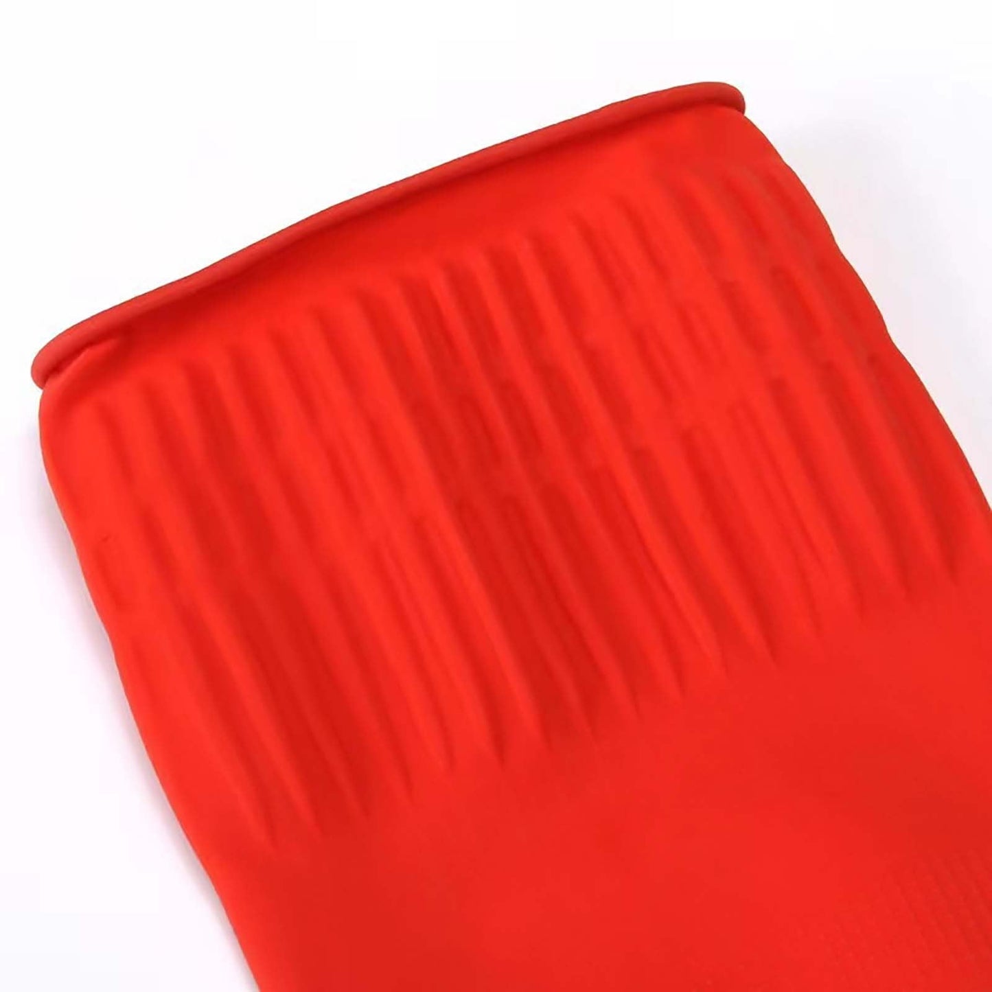 JWDX Oven Mitts Clearance! 2 Pairs Reusable Household Gloves Rubber Dishwashing Gloves Extra Thick Long Sleeves Kitchen Cleaning Working Painting Gardening Pet Care, Include Two Pairs of Gloves Red