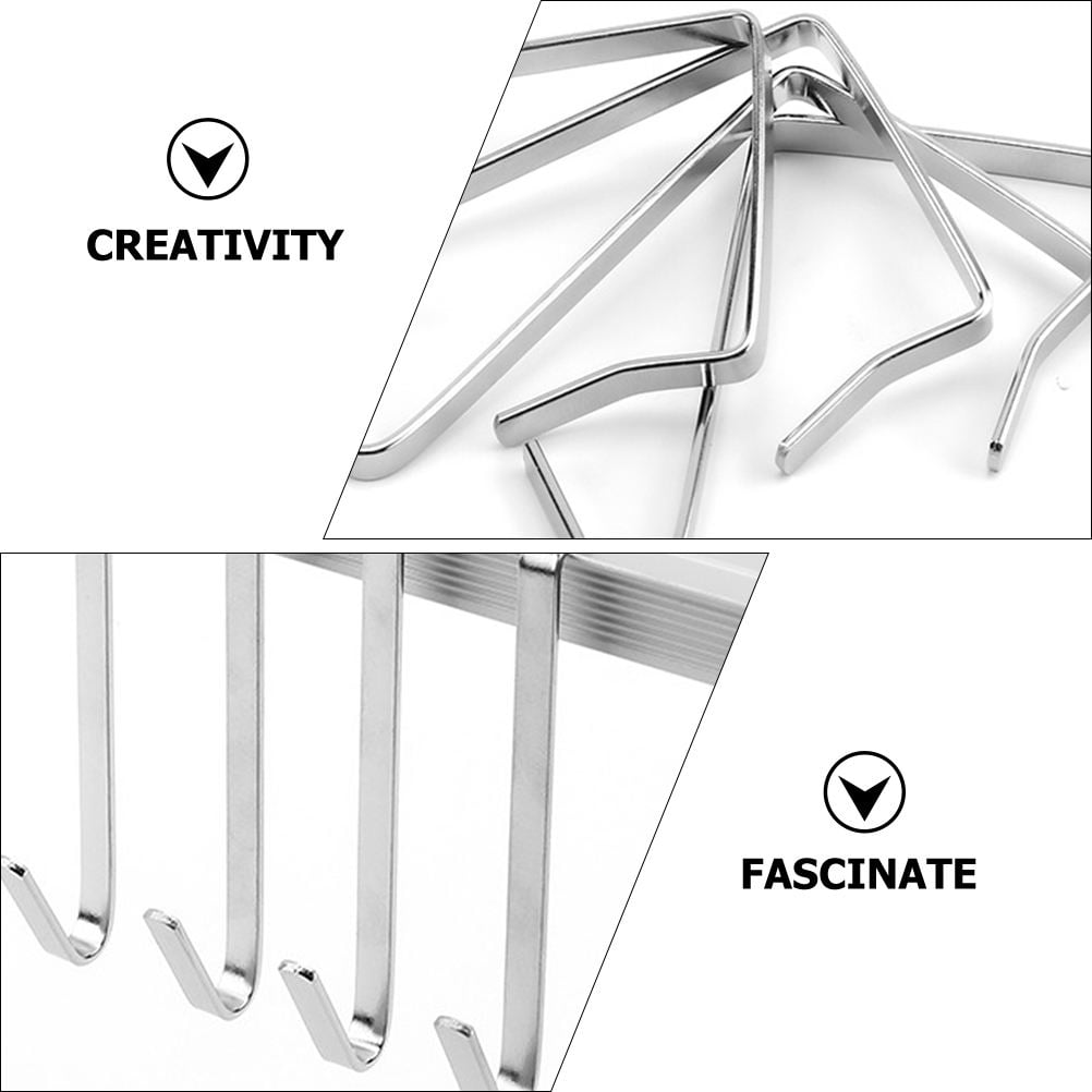 SWETRACE Stainless Steel Clothes Hook Iron 30Pcs for Household Users in Office