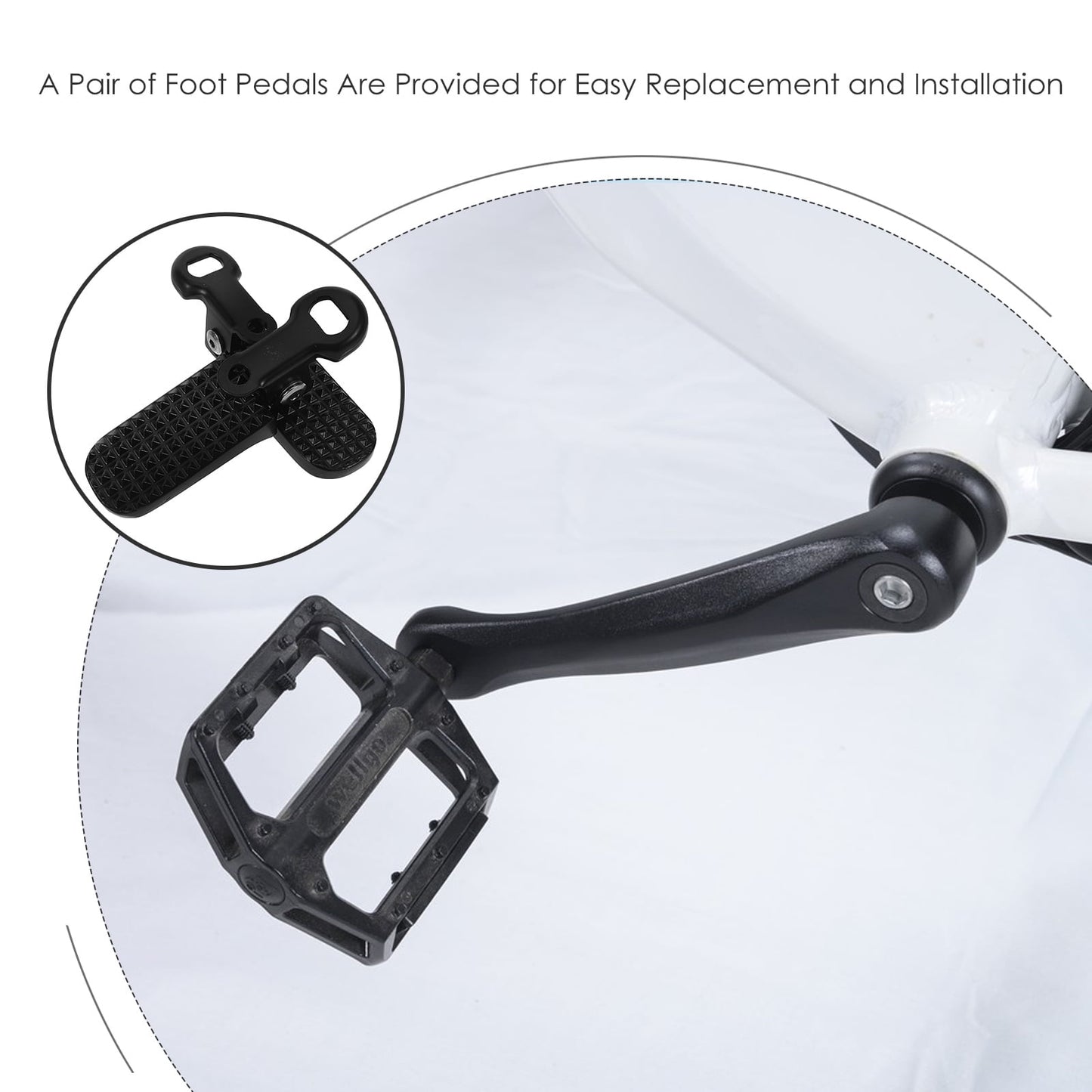 SWETRACE 1 Pair Metal Peg Pedal Non Slip Foldable Aluminium Iron For Cyclists Outdoor Riding
