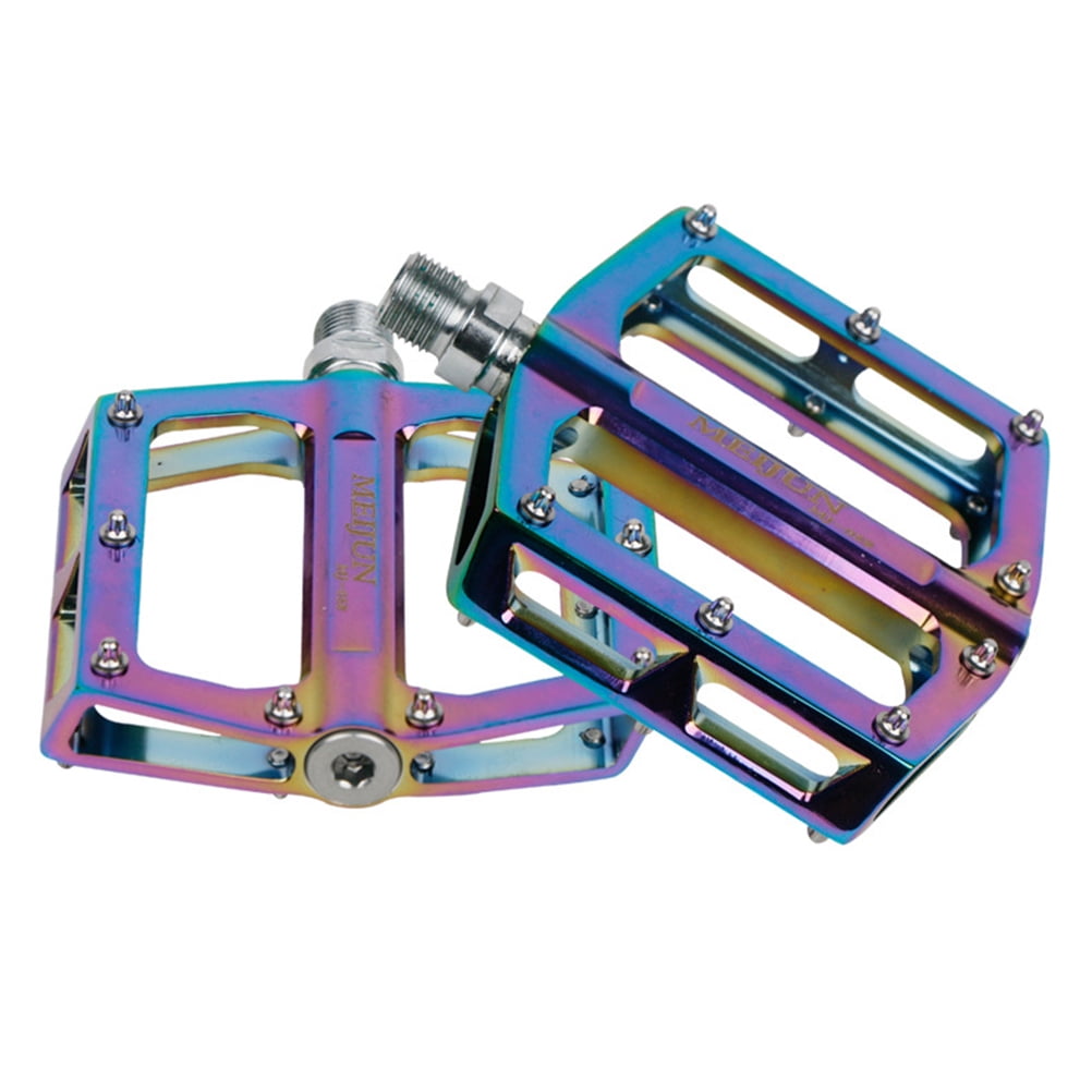 SWETRACE Colorful Aluminum Alloy Foot Pedals for Cyclists 1 Pair 4.5*3.6*0.8in