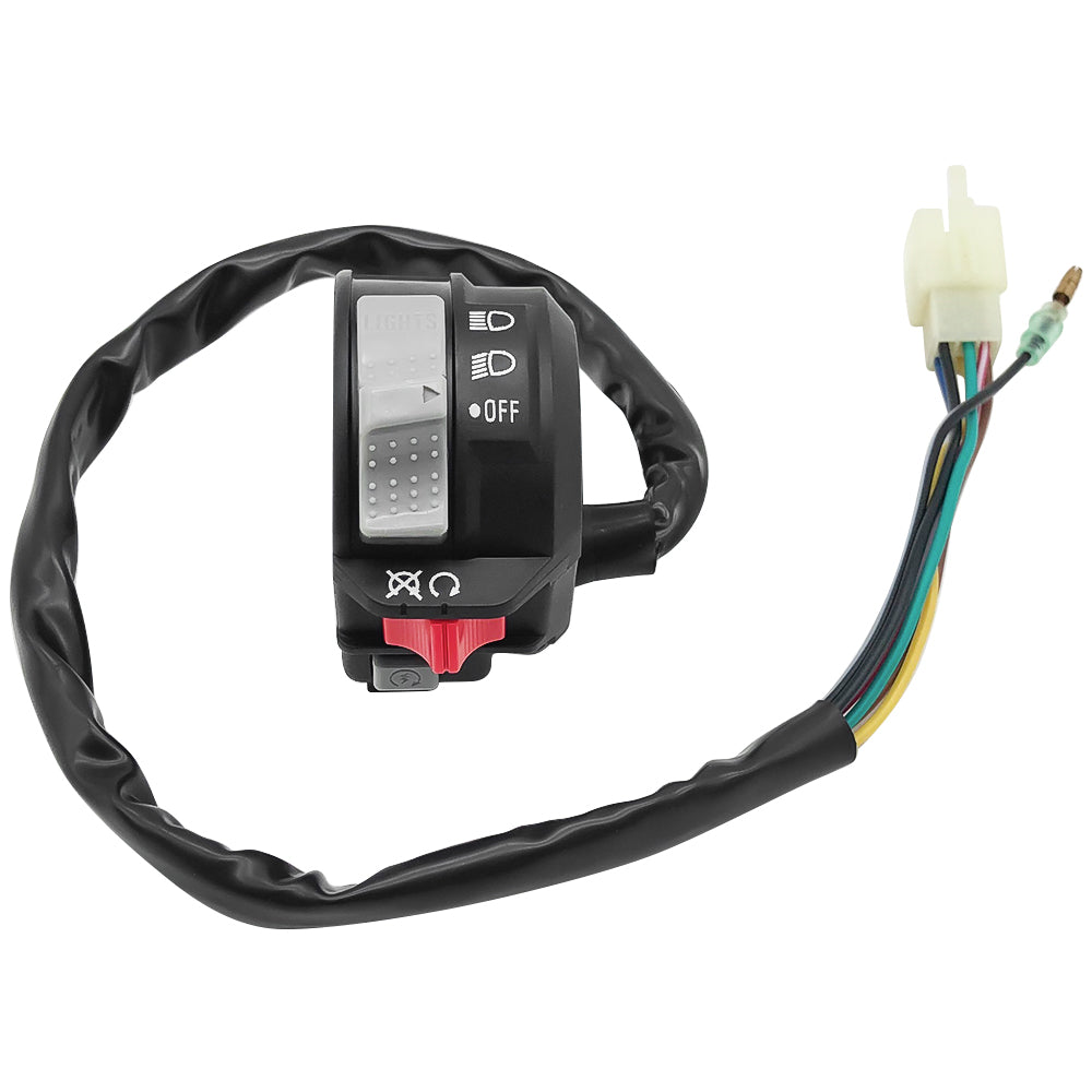 M MATI Start Stop Headlight Switch & Ignition Key Switch for Yamaha Warrior Grizzly Big Bear Wolverine Kodiak MOTO-4