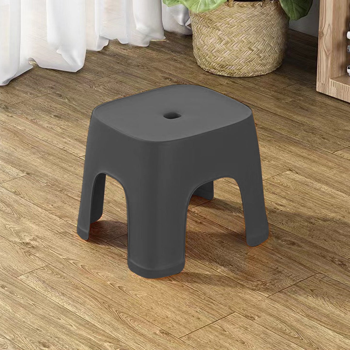 Step Stool for Kids Stool for Bathroom Toddler Stool Bathroom Step Stool Step Stool for Toddlers Anti Non-Slip Toilet Seat Child,Plastic Mini Stool,Thickened Design Ideal,Sturdy And Lightweight Black