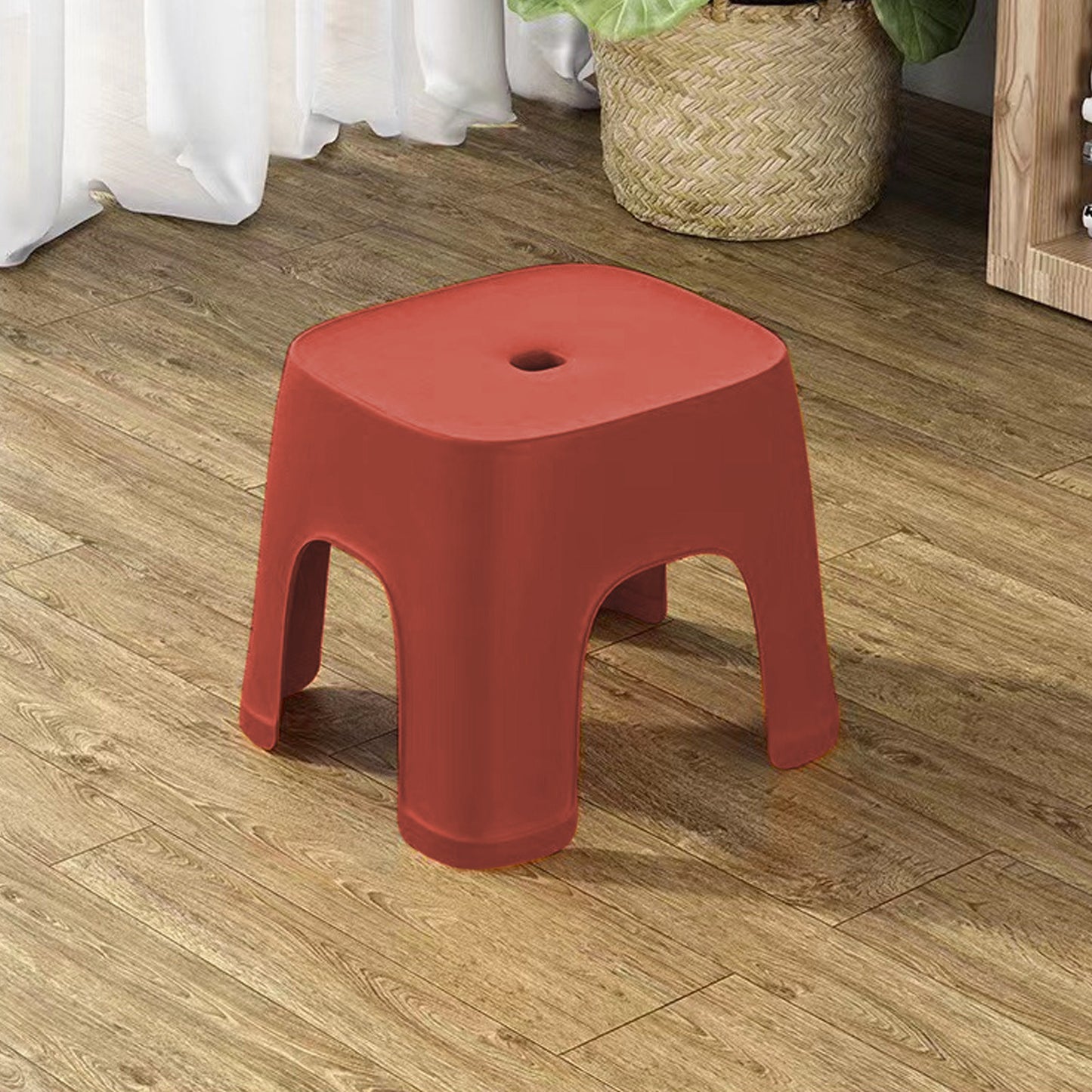 Step Stool for Kids Stool for Bathroom Toddler Stool Bathroom Step Stool Step Stool for Toddlers Anti Non-Slip Toilet Seat Child,Plastic Mini Stool,Thickened Design Ideal,Sturdy And Lightweight Red