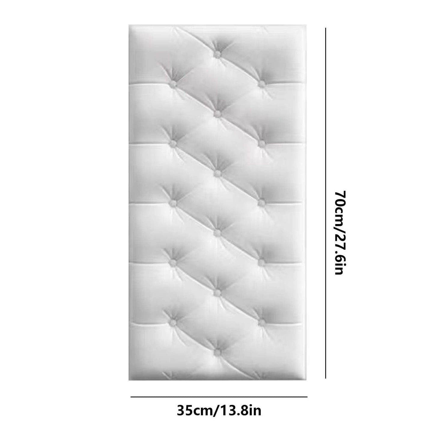 1Pcs 3D Anti Collision Wall Padding For Bedroom,Self Adhesive Peel And Stick Headboard Padded Wall Cushion Upholstered Self-Adhesive Wall Panels Playroom Decorative Protection Panel A
