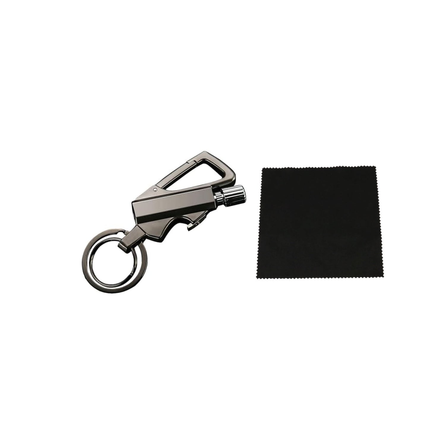 Permanent Match with Bottle Opener Metal Keychain Lighter, Reusable Waterproof Matchstick Fire Starter, for Camping Hunting, Multifunctional Match Outdoor Camping Match Lighter, Gift Ideas Silver