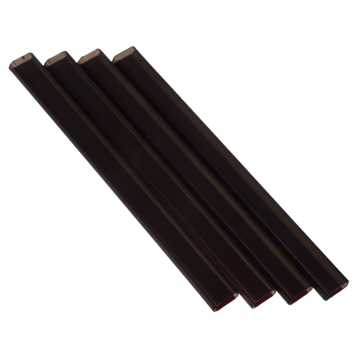 HOOWIFFY 4-Pack Outdoor Electrical Wire Cord Covers Black Plastic Protective 4.3 x 0.4 x 0.2 Inches