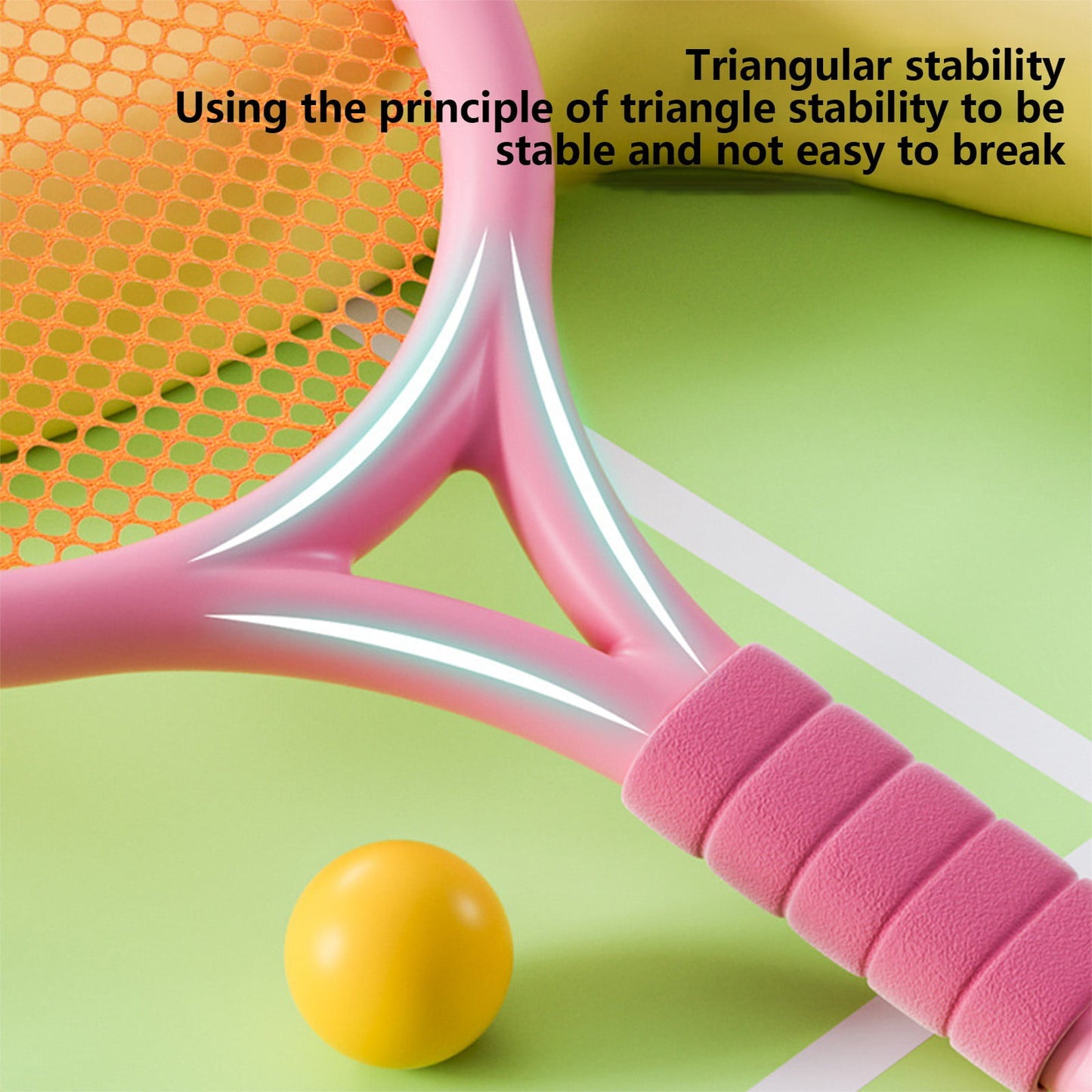 Chmadoxn Kids Badminton & Tennis Set - Racket Family Sports Gift with Balls, Lightweight Beginner Gear for Ages 6-12, Indoor/Outdoor Play Red