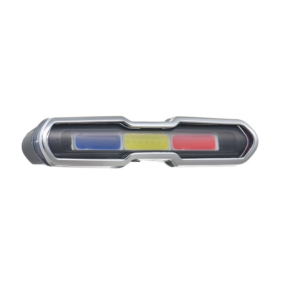 USB Rechargeable Tail Light, LED Night Cycling Bike Warning Rear Tail Light for Cycling Safety(Red & Blue & White)