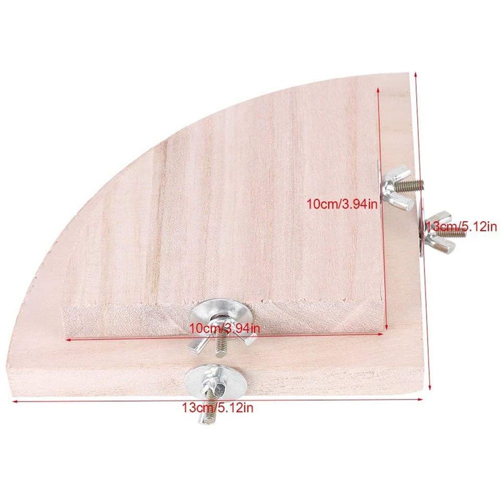 Flat Platform Stand, Easy to Install, Safe and Stable, Smooth Polishing Without Hurting Feet, Solid Hardwood Bird Cage Perches(10*10)