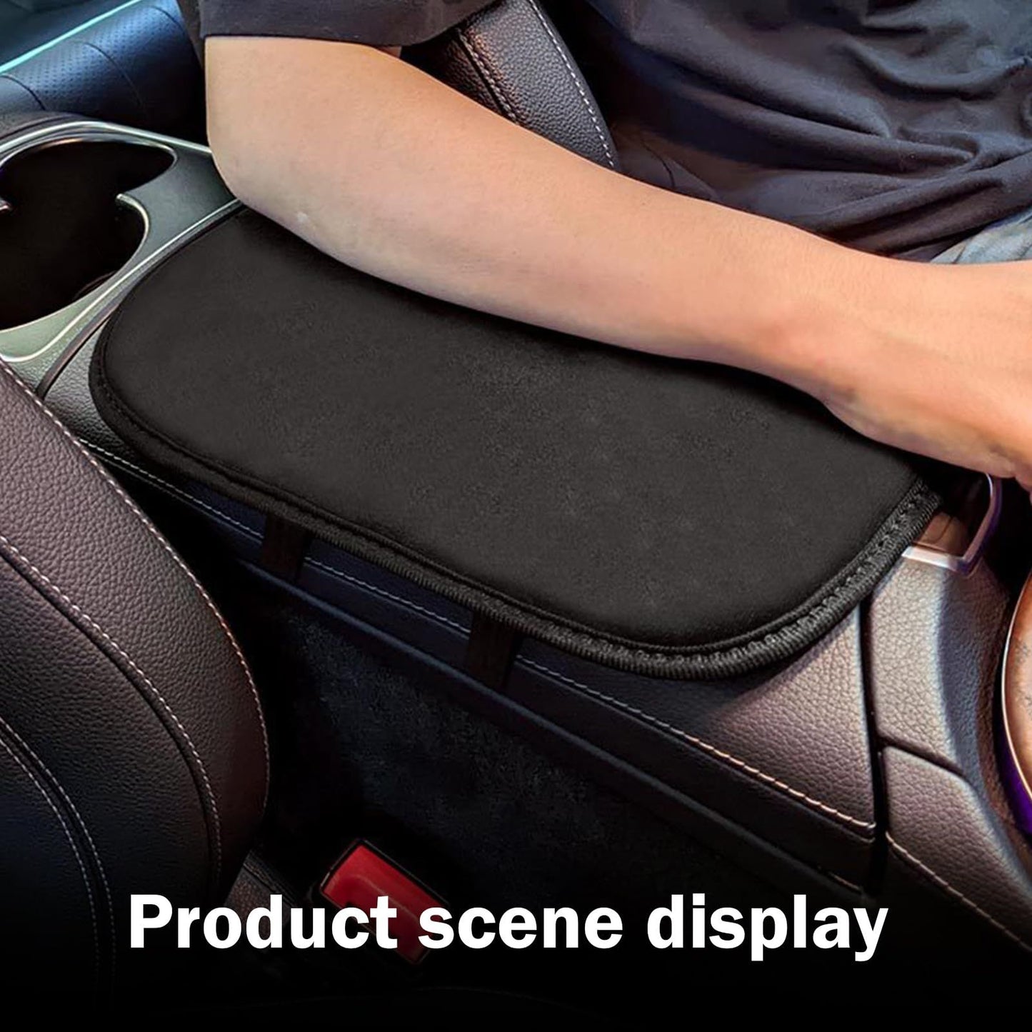 Interior Accessories plush Center Armrest Box Cover Armrest Cushion, Car Interior Accessories, Auto Armrest Cover Protector for Most Vehicle, SUV, Truck, Car