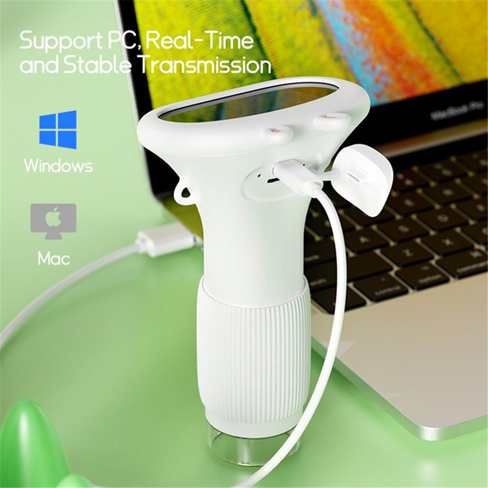 Microscope for Kids, 2" IPS Screen 1000X Handheld Digital Microscopes HD Pocket Portable Mini USB Microscope Camera, PC Compatible, Science Edu Fun Birthday Gifts Toys for Children Students