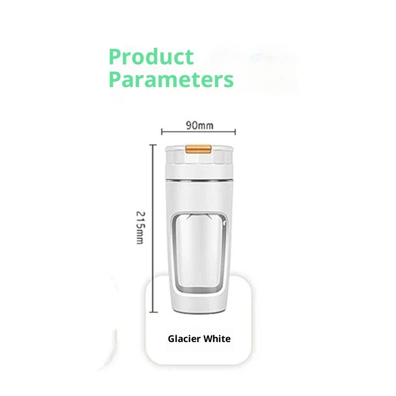 20 oz Portable Blender Cup - USB Rechargeable for Shakes, Smoothies & Juices, Personal Blender for Travel, Office, Gym (White)