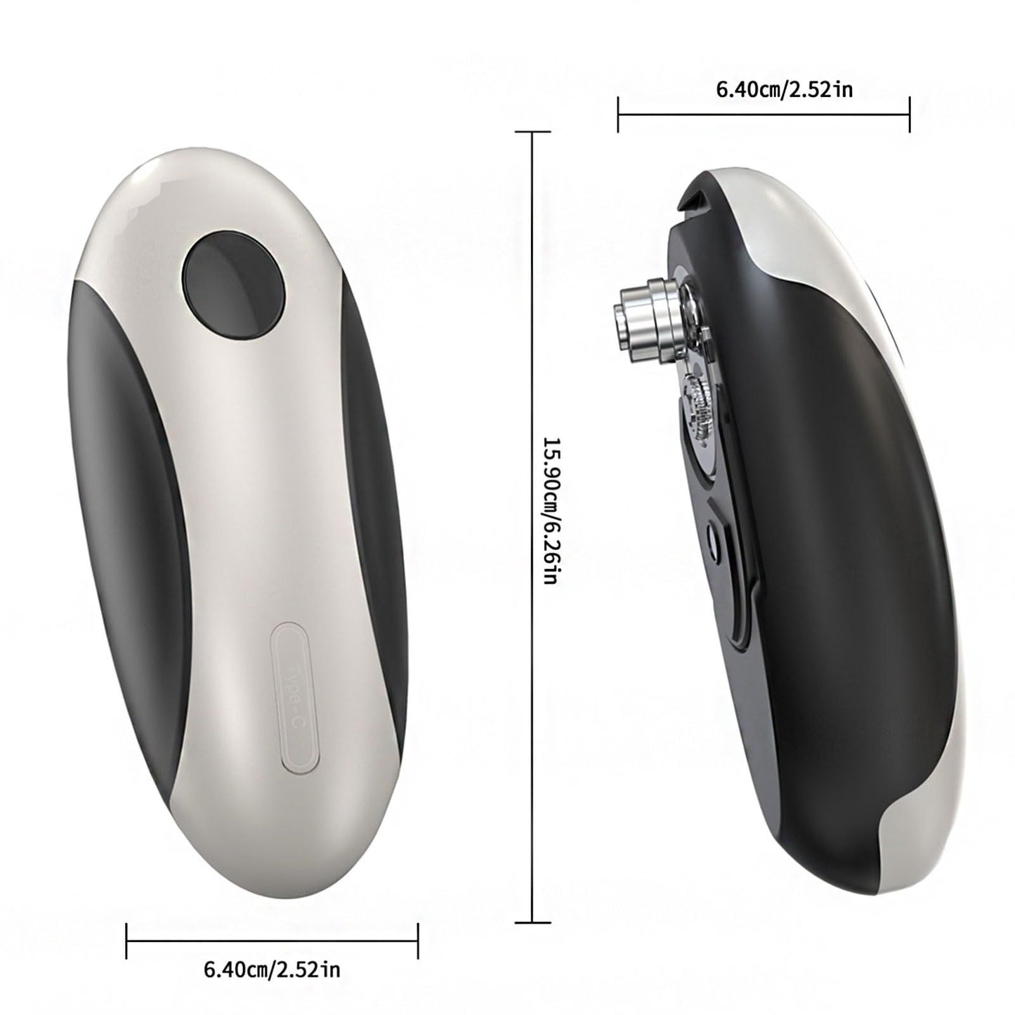 Electric Can Opener, Rechargeable Can Opener Electric Fits Most Can Sizes with Smooth Edge, USB-C Fast Charge Can Opener,One-Touch Automatic Can Openers for Seniors