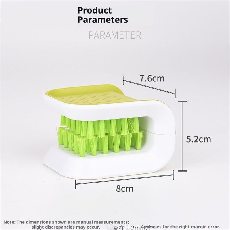 2Pcs Blade Brush Knife Cleaner Non-Slip Cutlery Cleaner Brush Kitchen Washing Chopsticks Knife and Fork Brush green