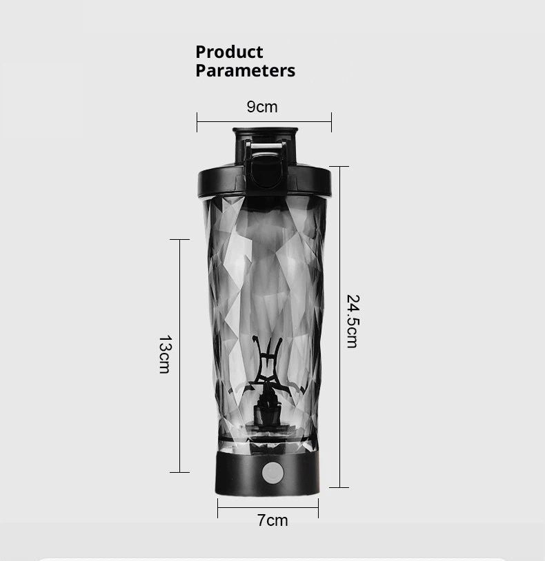 Premium Electric Protein Shaker Bottle, Made - BPA Free -601-700ml Vortex Portable Mixer Cup/USB Rechargeable Shaker Cups for Protein Shakes