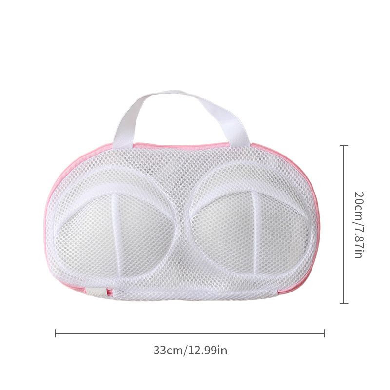 Bra Washing Bags for Laundry - 6 PCS, Lingerie Bag Underwear Brassiere Washing Bags with Zipper for Women Laundry Storage (thicken-Pink 6 pack,33*20cm)