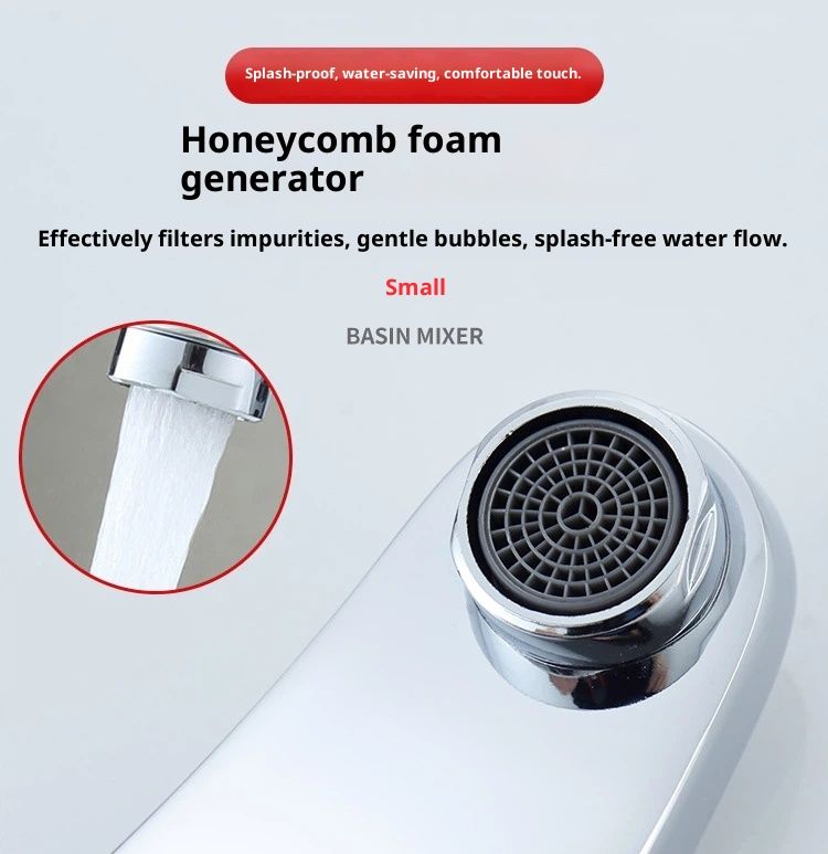 Touchless Bathroom Sink Faucet, Motion Automatic Sensor Faucet with Hole Cover Plate, Chrome for Water Bath Commercial Lavatory Farmhouse