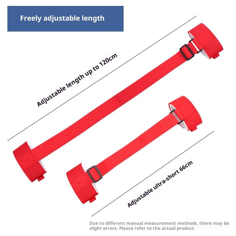 6 Pack Ski Carrier Straps Adjustable Shoulder with Cushioned Fastener Tape Strap Loop Strong for Adults Kids(black+red)
