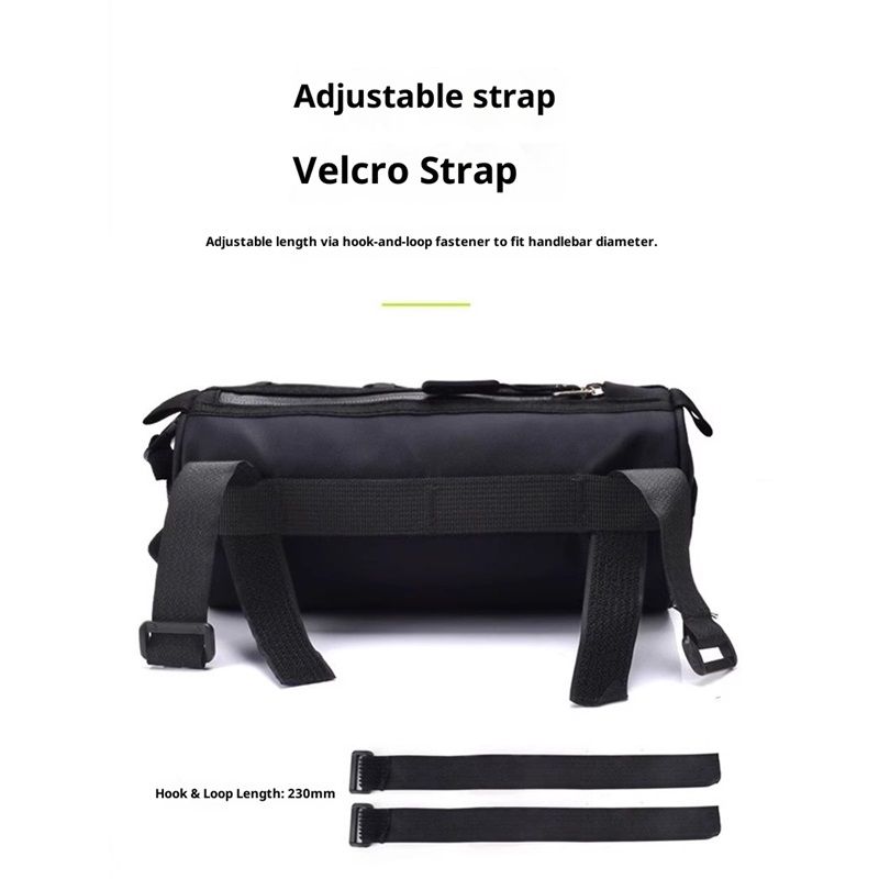 Bike Handlebar Bag Small Bicycle Handle Bar Bag Handy Front Bike Bags Handlebar Storage Pouch Pack with Shoulder Strap Little Mountain Road Bike Barrel Bag
