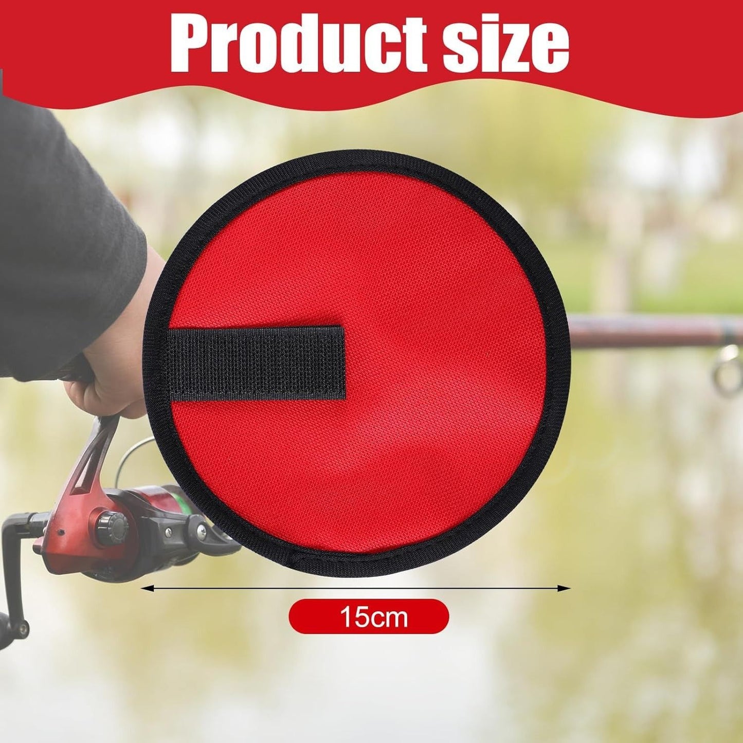 8 Pack Fishing Lure Covers Bait Gloves Lure Shield Wrap Fishing Hook Cover Easily See Bait Storage Protector Guard to Keep Fishermen Safe for Rod(red)