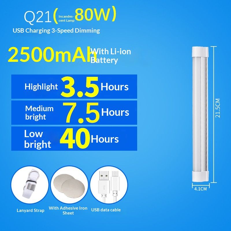 Rechargeable Magnetic Task Light, Battery Operated Lights, Dimmable, Closet Light, Wireless, Portable Light, Perfect for Garage, Camping and More(20CM)